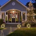 Giant Outdoor Snowflake Pathway Lights