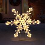 Giant Outdoor Twinkling LED Snowflake Display