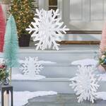 Giant Porch Snowflakes