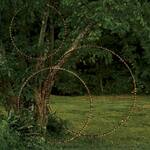 Giant Pre-Lit Metal Garden Rings
