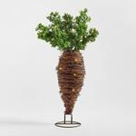 Giant Pre-Lit Rattan Carrot Decorations