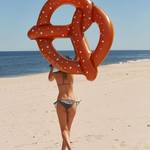 Giant Pretzel Pool Float