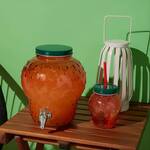 Giant Red Strawberry Glass Drink Dispenser