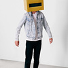 Giant Robot Block Head Costume