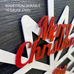 Giant Snowflake Christmas Card Holder Wall Art