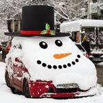 Giant Snowman Top Hat For Cars