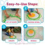 Giant Spirograph Outdoor - Creates Jumbo Sidewalk Chalk Spiral Designs