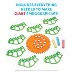 Giant Spirograph Outdoor - Creates Jumbo Sidewalk Chalk Spiral Designs