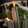 Giant Steel Saguaro Cactus Torches
