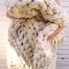 Giant Super Chunky Knit Wool Blanket