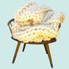 Giant Super Chunky Knit Wool Blanket