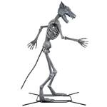 Gigantic 10-Ft Animatronic Werewolf Skeleton Statue