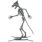 Gigantic 10-Ft Animatronic Werewolf Skeleton Statue