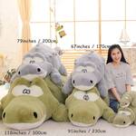 Gigantic 10-Ft Long Crocodile Plushie