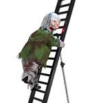 Gigantic 10 Ft Outdoor Animatronic Ladder-Climbing Zombie