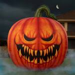 Gigantic 15-Ft Inflatable Evil Pumpkin Jack-O'-Lantern Decoration