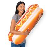Gigantic 3D Hot Dog Throw Pillow