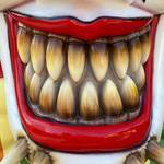 Gigantic 5 Foot Tall Demonic Clown Face Wall Sculpture