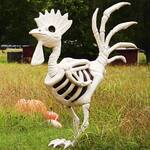 Gigantic 6-Ft Halloween Rooster Skeleton