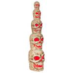 Gigantic 8 Foot Illuminated Stack of Skulls