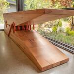 Gigantic Clothespin Bench