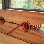 Gigantic Clothespin Bench