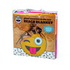 Gigantic Crazy Emoji Beach Blanket