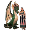 Gigantic Green Dragon Statue