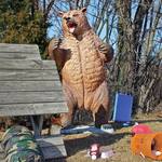 Gigantic Growling Grizzly Bear Statue - 7 Foot Tall!