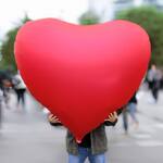 Gigantic Heart-Shaped Foil Balloon - 4.5-Ft Wide!