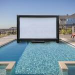 Gigantic Inflatable Floating Movie Projection Screen for the Pool