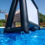 Gigantic Inflatable Floating Movie Projection Screen for the Pool