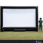 Gigantic Inflatable Floating Movie Projection Screen for the Pool
