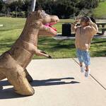 Gigantic Jurassic World Massive Attack Remote Control Inflatable T-Rex