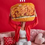 Gigantic KFC Chicken Sandwich Snuggler Pillow