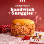 Gigantic KFC Chicken Sandwich Snuggler Pillow