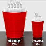 Gigantic Red Party Cups - 6X Larger / 110-Ounces!