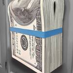 Gigantic Wad of Hundred Dollar Bills 3D Sculpture