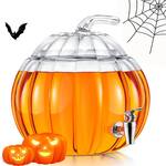 Glass Pumpkin Drink Dispenser
