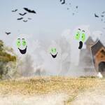 Glow-in-the-Dark Ghost Yard Stakes
