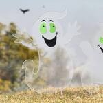 Glow-in-the-Dark Ghost Yard Stakes