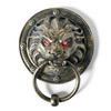 Creepy Lion Door Knocker WIth Glowing Eyes