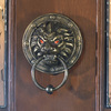 Creepy Lion Door Knocker WIth Glowing Eyes