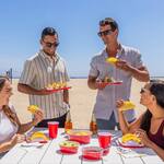 GoBig Red Taco Party Plates with Dividers