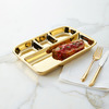 Golden Dinner Trays