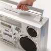GPO Brooklyn - Portable 1980s Boombox w/ Cassette, CD, Radio, USB, and Bluetooth
