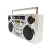 GPO Brooklyn - Portable 1980s Boombox w/ Cassette, CD, Radio, USB, and Bluetooth