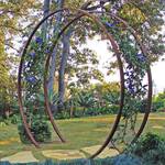 Gracie Modern Arbor - Giant Moon Gate Garden Arch Trellis