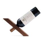 Gravity-Defying Wooden Wine Bottle Holder