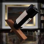 Gravity-Defying Wooden Wine Bottle Holder